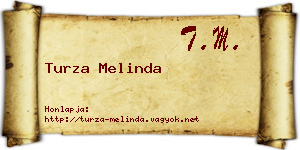 Turza Melinda névjegykártya