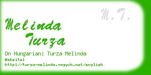 melinda turza business card